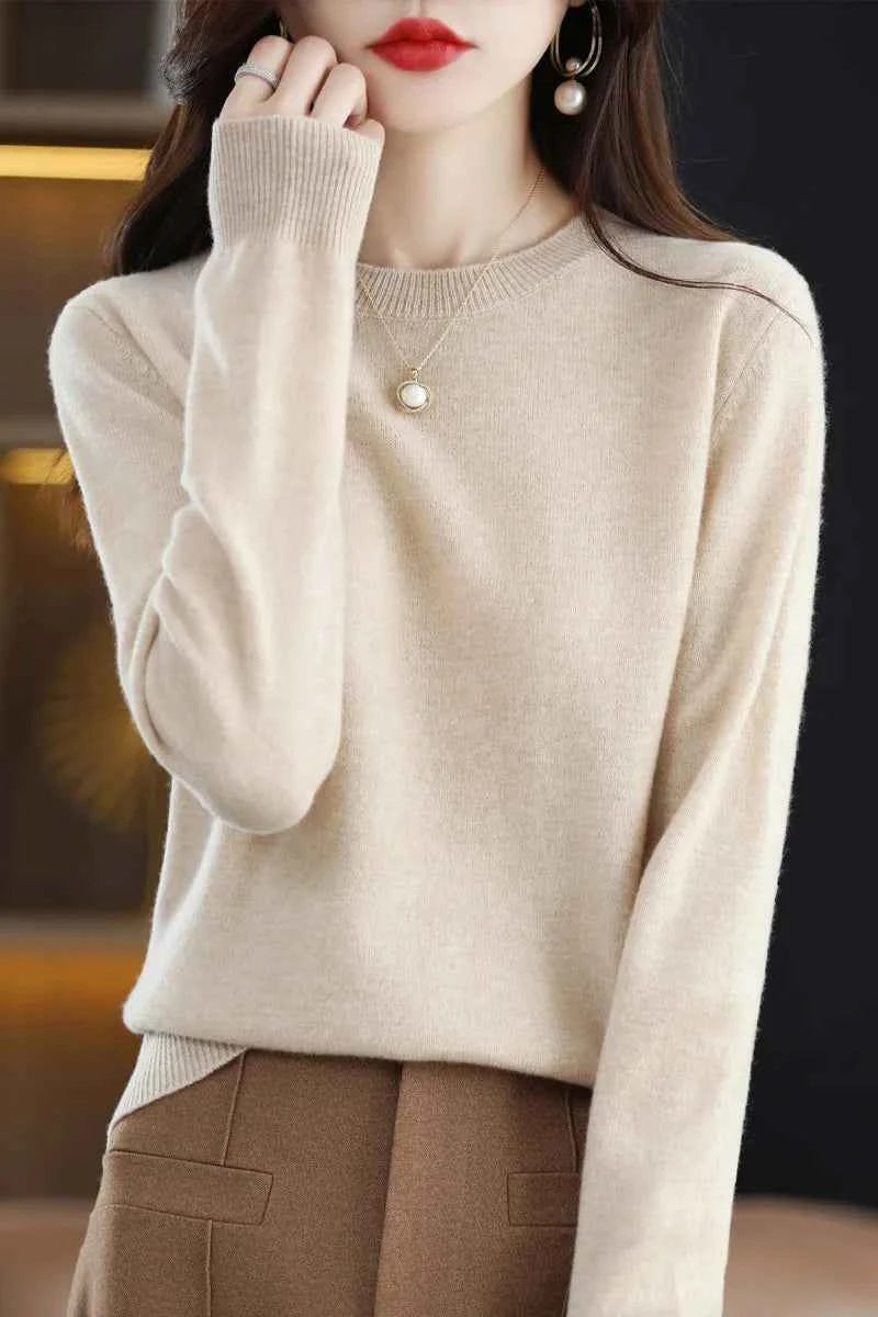 Luxury Cashmere Wool Sweater for Effortless Style and Warmth
