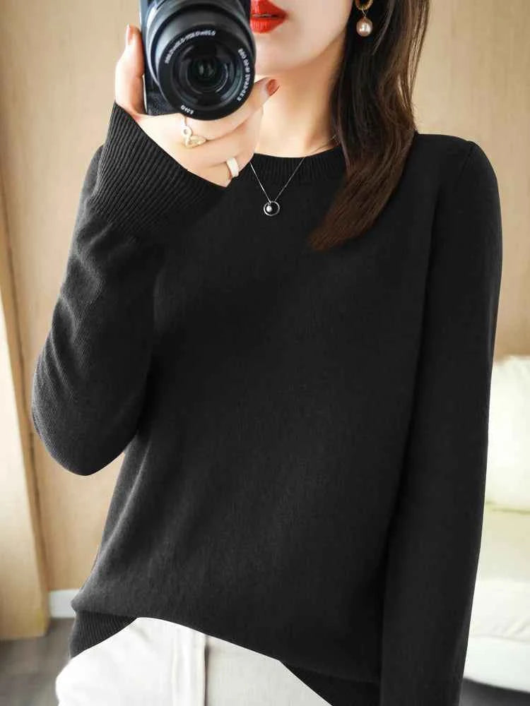 Luxury Cashmere Wool Sweater for Effortless Style and Warmth