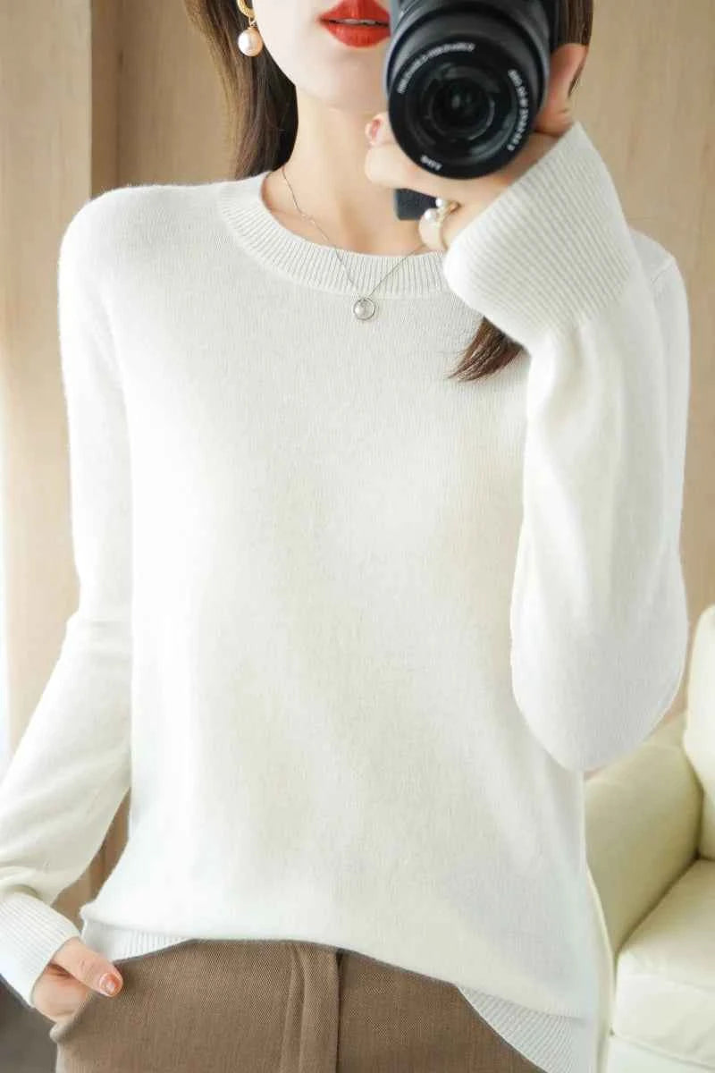 Luxury Cashmere Wool Sweater for Effortless Style and Warmth