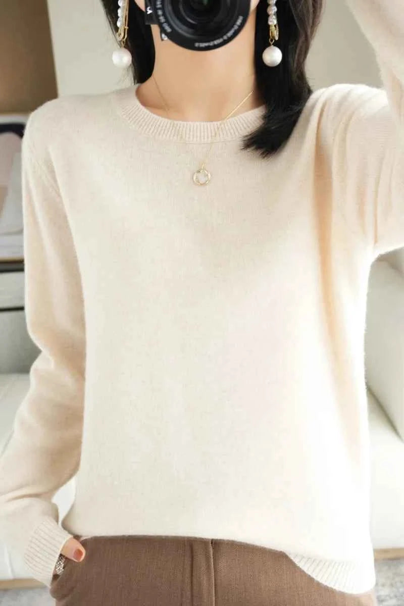 Luxury Cashmere Wool Sweater for Effortless Style and Warmth
