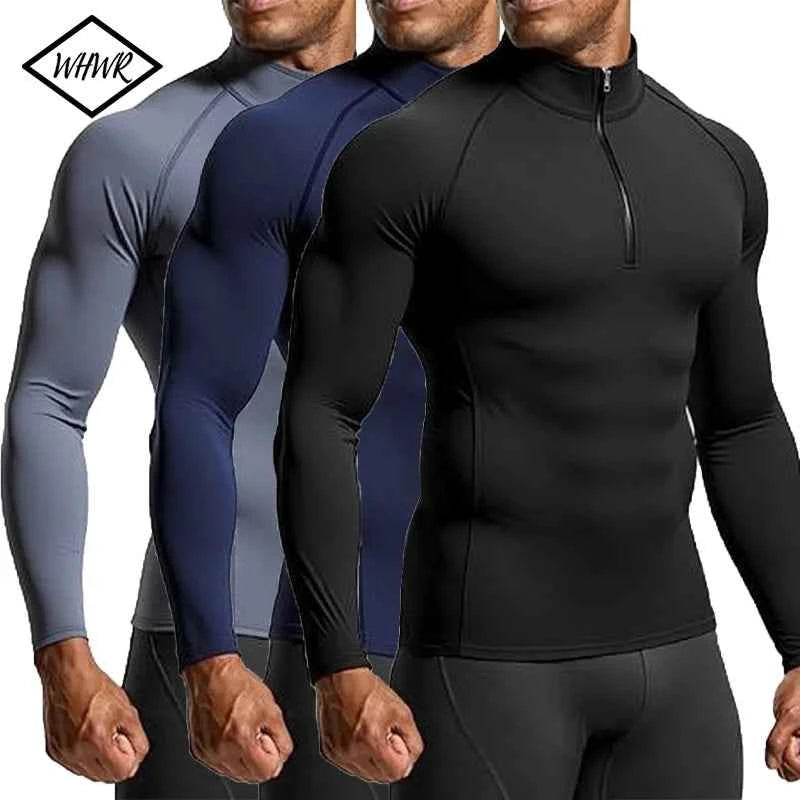 Men’s Quick Dry Training Shirt - Long Sleeve Fitness Top for Optimal Performance