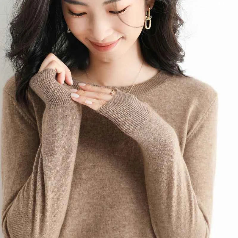 Luxury Cashmere Wool Sweater for Effortless Style and Warmth
